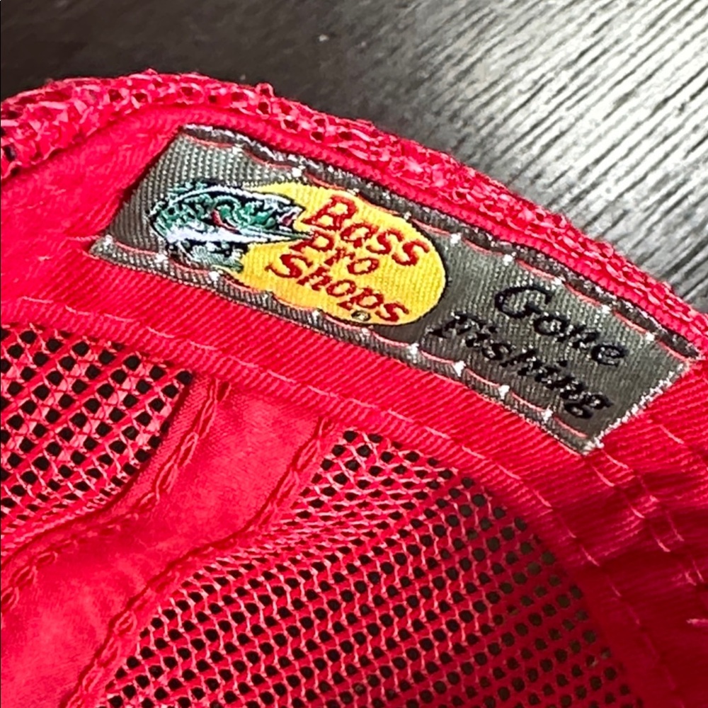 Bass Pro Shops red snapback hat - Picture 5 of 6